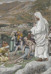 Den besatte dreng ved foden af Tabor-bjerget, illustration fra Vor Herre Jesu Kristi liv, 1886-96 (wc over grafit på papir)