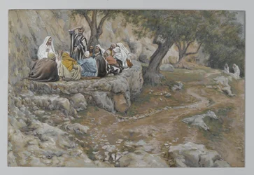 The Primacy of Saint Peter, illustration fra The Life of Our Lord Jesu Christ, 1886-96 (wc over grafit på papir)