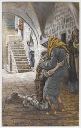 The Return of the Prodigal Son, illustration til The Life of Christ, ca. 1886-96 (gouache på pap)
