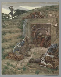 The Watch Over the Tomb, illustration fra The Life of Our Lord Jesu Christ, 1886-94 (wc over grafit på papir)