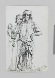 Kvinder fra Geba, Samaria, illustration fra Vor Herre Jesu Kristi liv