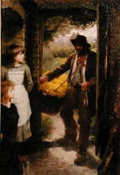 The Cowslip Gatherer (olie på lærred)
