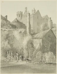 The White Lodge, set fra Garden of the City School (Queen Elizabeth