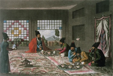 En persisk morgenmad fra `En anden rejse gennem Persien 1810-16