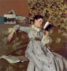 Caterina læser en bog, ca. 1888