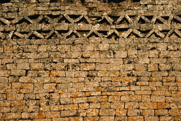 Stenmur ved GREAT ZIMBABWE RUINS, ZIMBABWE .