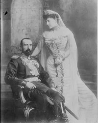 Storhertug Michael Mikhailovich af Rusland og hans kone grevinde Sophie de Torby, 1902