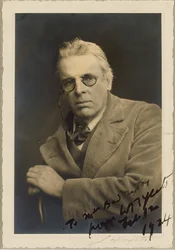 Portræt af digteren William Butler Yeats 1865-1939.