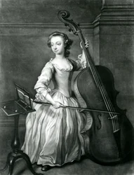 Portræt af Benjamin Hallett (mezzotint)