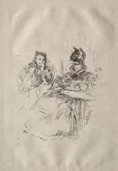 Afternoon Tea, fru Phillips og fru Charles Whibley