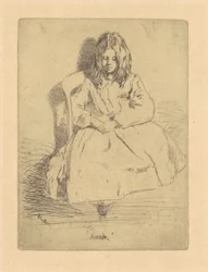Annie, siddende