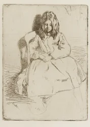 Annie, siddende