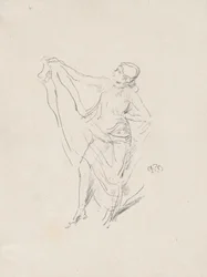 Draperet model, dansende