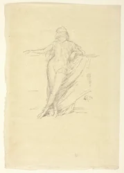 Lille draperet figur, skæv