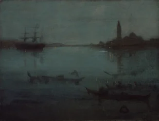 Nocturne i blåt og sølv: lagunen, Venedig