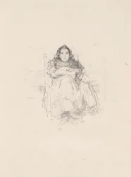 Portrætstudie: Mrs. Philip, nr. 3 (recto) Portrætstudie: Geneviève Mallarmé (verso)