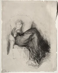 Studie - Maude siddende