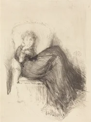 Studie: Maude siddende