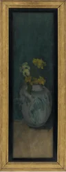 Den blå pige (fragment): Gul og blå
