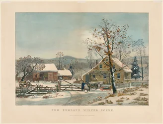 New England vinterscene, 1861.