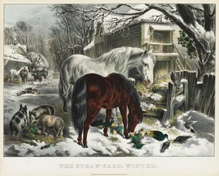 Halmgård, Vinter, 1800-tallet.