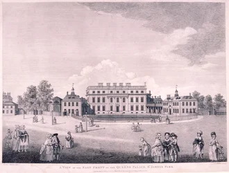 Østfronten af Buckingham House, Westminster, London, 1796