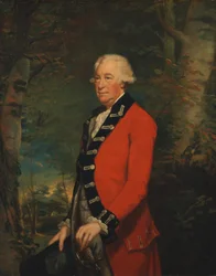 Sir Ralph Milbanke, bt. i uniform fra Yorkshire (North Riding) Militia