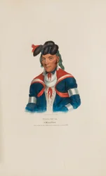 MI-A-QU-A; En Miami-høvding, fra The Aboriginal Portfolio