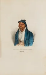MO-WAN-ZA eller Den lille ulv; en Miami-høvding, fra The Aboriginal Portfolio