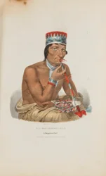 WA-EM-BOESH-KAA; En Chippeway-høvding, fra The Aboriginal Portfolio