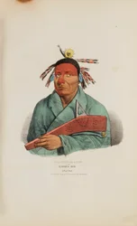 WAA-TOP-E-NOT eller Ørnens seng; En rævehøvding, fra The Aboriginal Portfolio