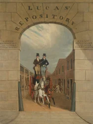 Skolegang et par i en bremse på Lucass Yard, Clerkenwell