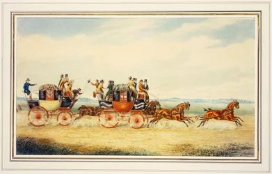 Royal Union Coach passerer Alexander Leeds Coach