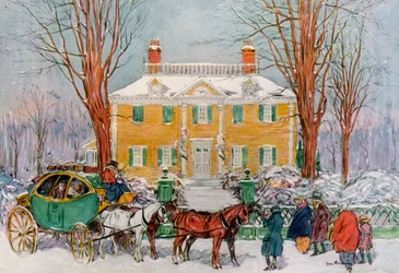 Longfellow House, Cambridge, Massachusetts, USA, c1700-tallet 1921.