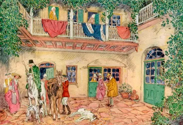 The Haunted House, New Orleans, Louisiana, USA, c1700-tallet 1921.