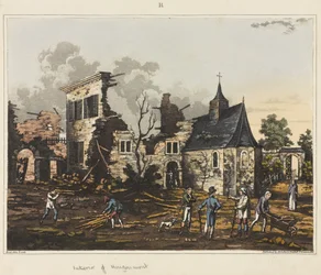 Interiør af Hougoumont, fra 