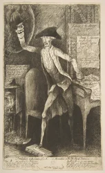 Frontispice til 2. udgave af Lord St[anhop]es Observations on Mr. Pitts Pl..., 29. maj 1786.