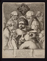 Pandemonium: satire over den politiske ustabilitet i Storbritannien efter Fox-North-koalitionens fald og dens udskiftning med William Pitt den Yngres regering, 1784