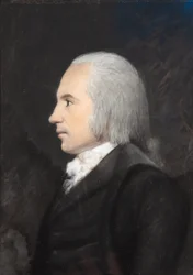 Aaron Burr, ca. 1797 (farvepastel på gråt papir)