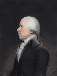 Dr. Benjamin Rush (pastel på gråt papir)