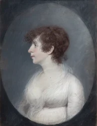 Lady Wilmot (pastel på gråt papir)