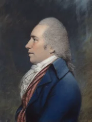 Thomas Law (pastel på gråt papir)