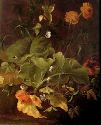 Dokkeblade og andre blomster, c.1820