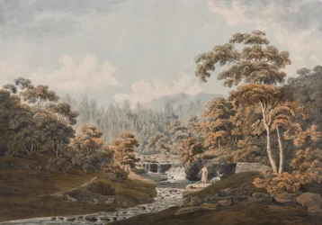 Peeblesshire: Habbies How, Peggys Pool og Carlops Hill (blæk & wc på papir)