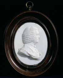 Portræt af John Harrison (1693-1776) (emaljepasta)