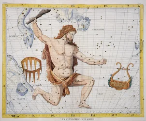 Constellation of Hercules with Corona and Lyra, plade 21 fra 