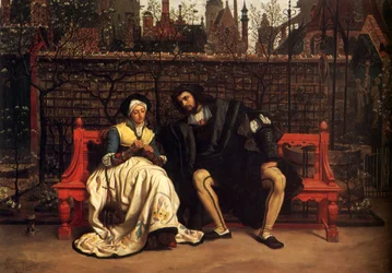 Faust og Marguerite i haven