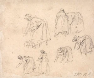 Figurstudier: Kvinder, der arbejder