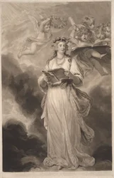Fru Billington som St. Cecilia