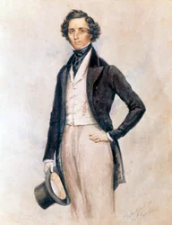 Portræt af Felix Mendelssohn Bartholdy (Hamburg